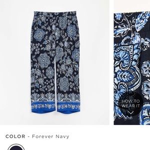 Loft patterned pull on pants